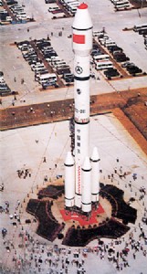 96年首届珠海航展火箭静态展示