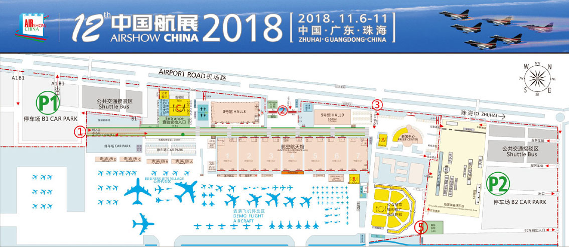 2016中国航展现场平面图